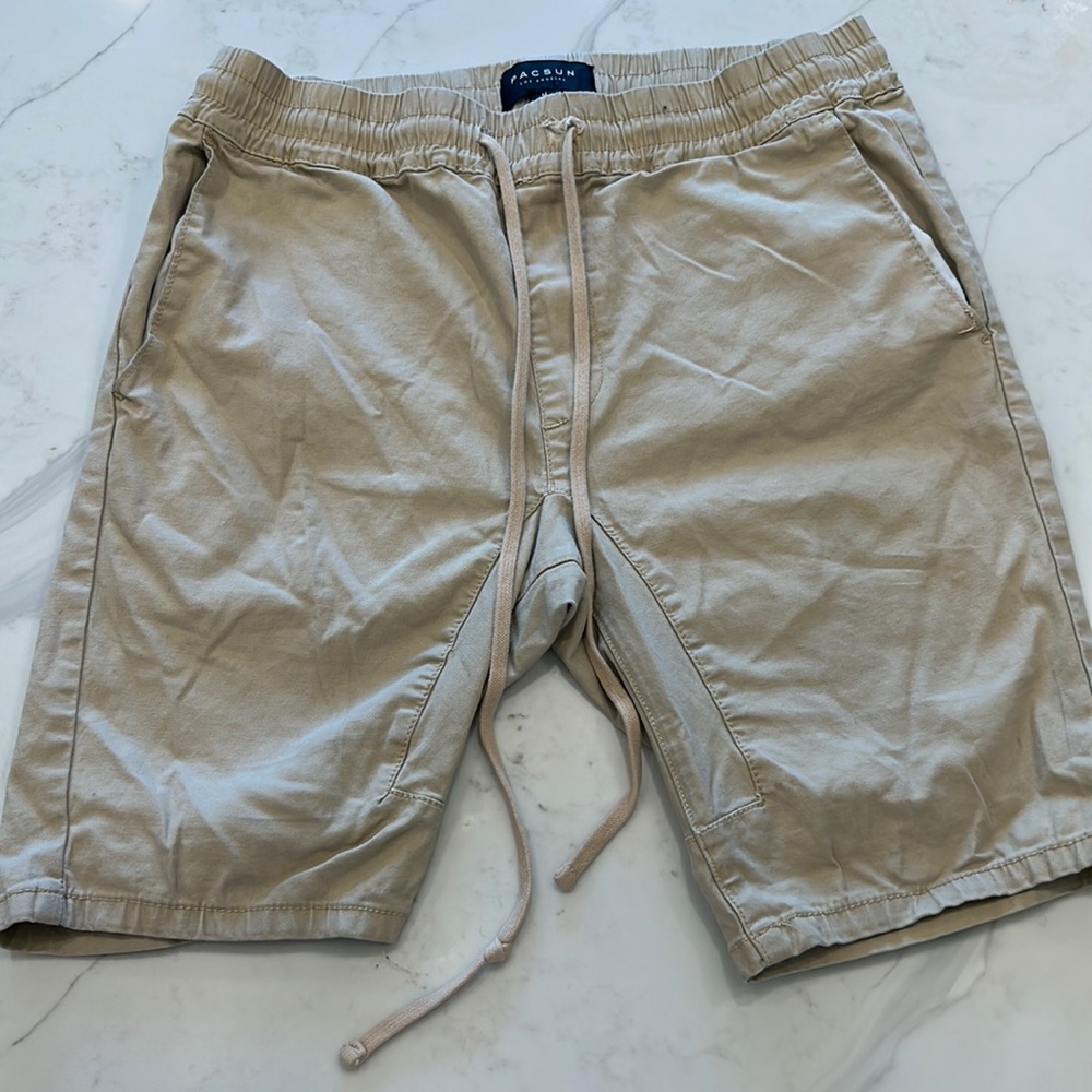 PACSUN khaki drawstring shorts